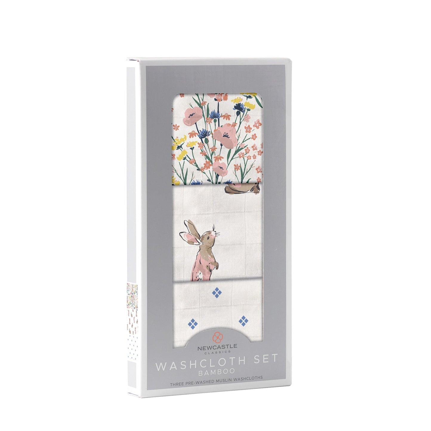 Wildflowers Bamboo Washcloth Set 3 Pack-1