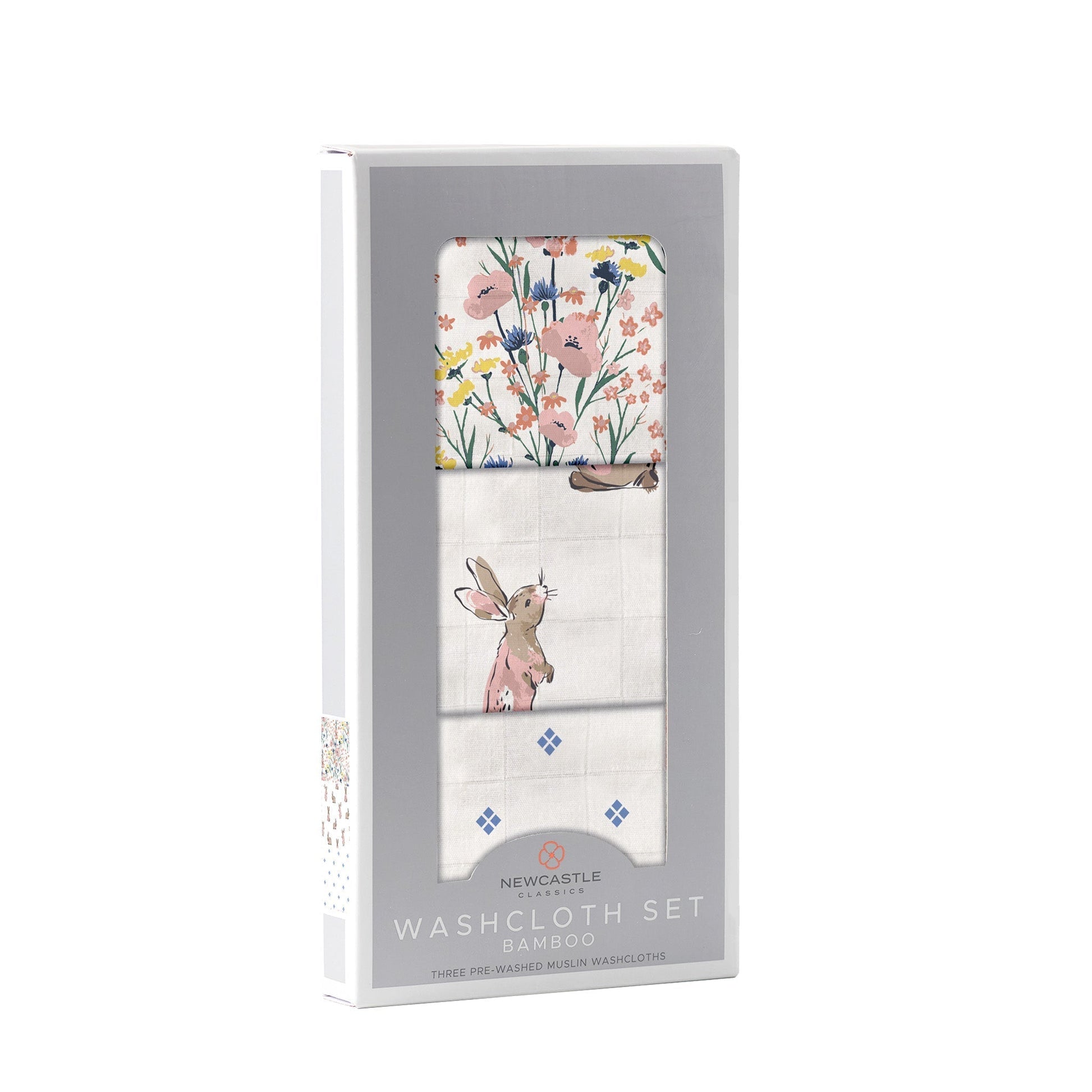 Wildflowers Bamboo Washcloth Set 3 Pack-1