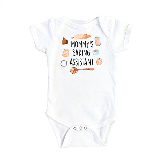 Baking Assistant - Baby Boy Girl Clothes Infant Bodysuit Funny Cute Newborn-0