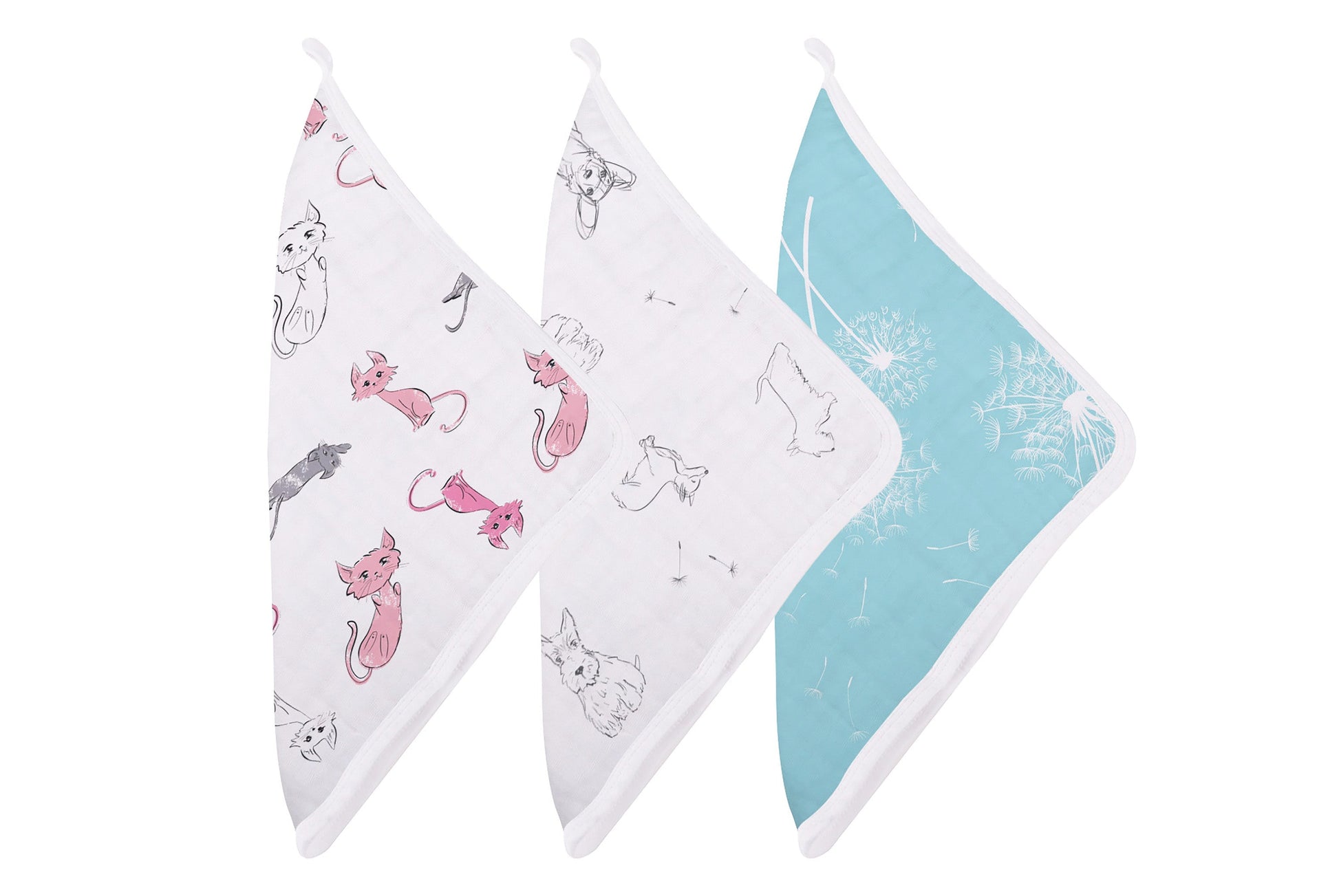 Dandelions Bamboo Washcloth Set 3PK-2