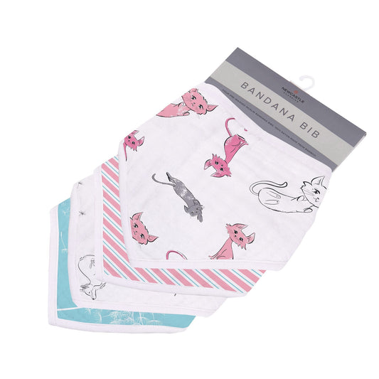 Dandelions Bamboo Bandana Bib 4PK-0